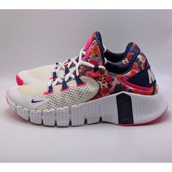 Nike Free Metcon 4 Paint Smudge Hyper Pink CZ0596-101 Womens Size 8 Sneakers - Picture 4 of 8